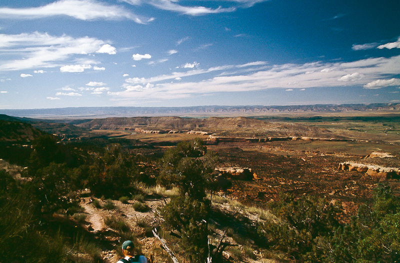 Blick über Westwater Canyon zu den Book Cliffs