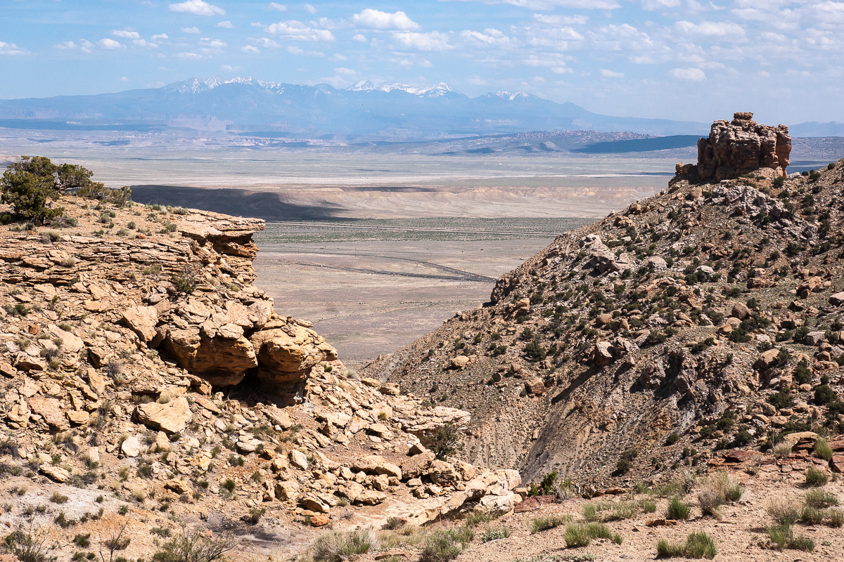 Interstate 70 und LaSal Mountains