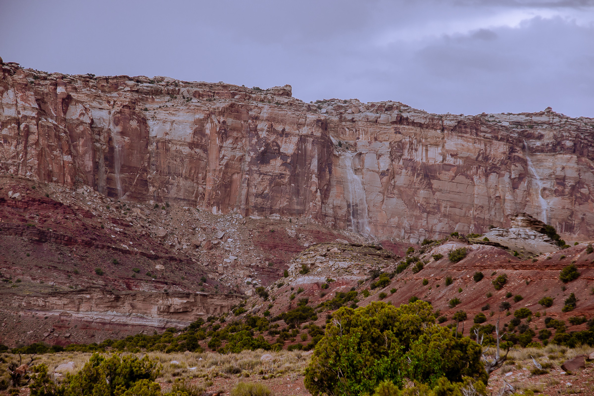 North Temple Wash Wasserfälle Waterfalls