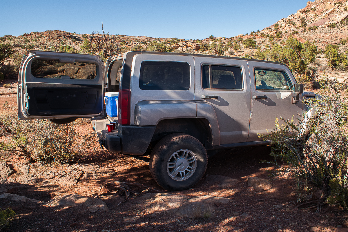 Hummer H3 auf der Behind the Reef Road